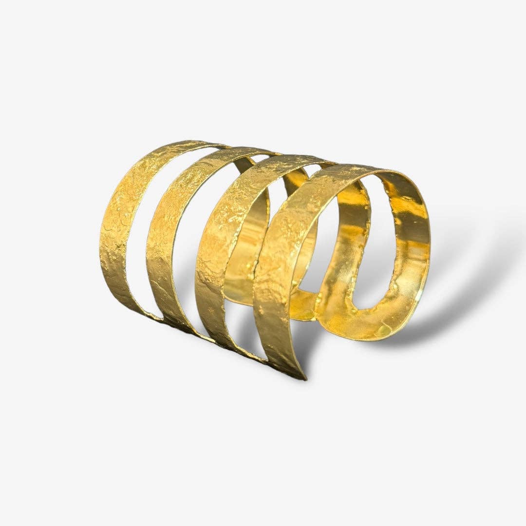 Gold Pharoah's Band Cuff: Gold