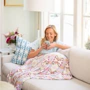 Brooks Avenue Pink Fleece Blanket: One Size