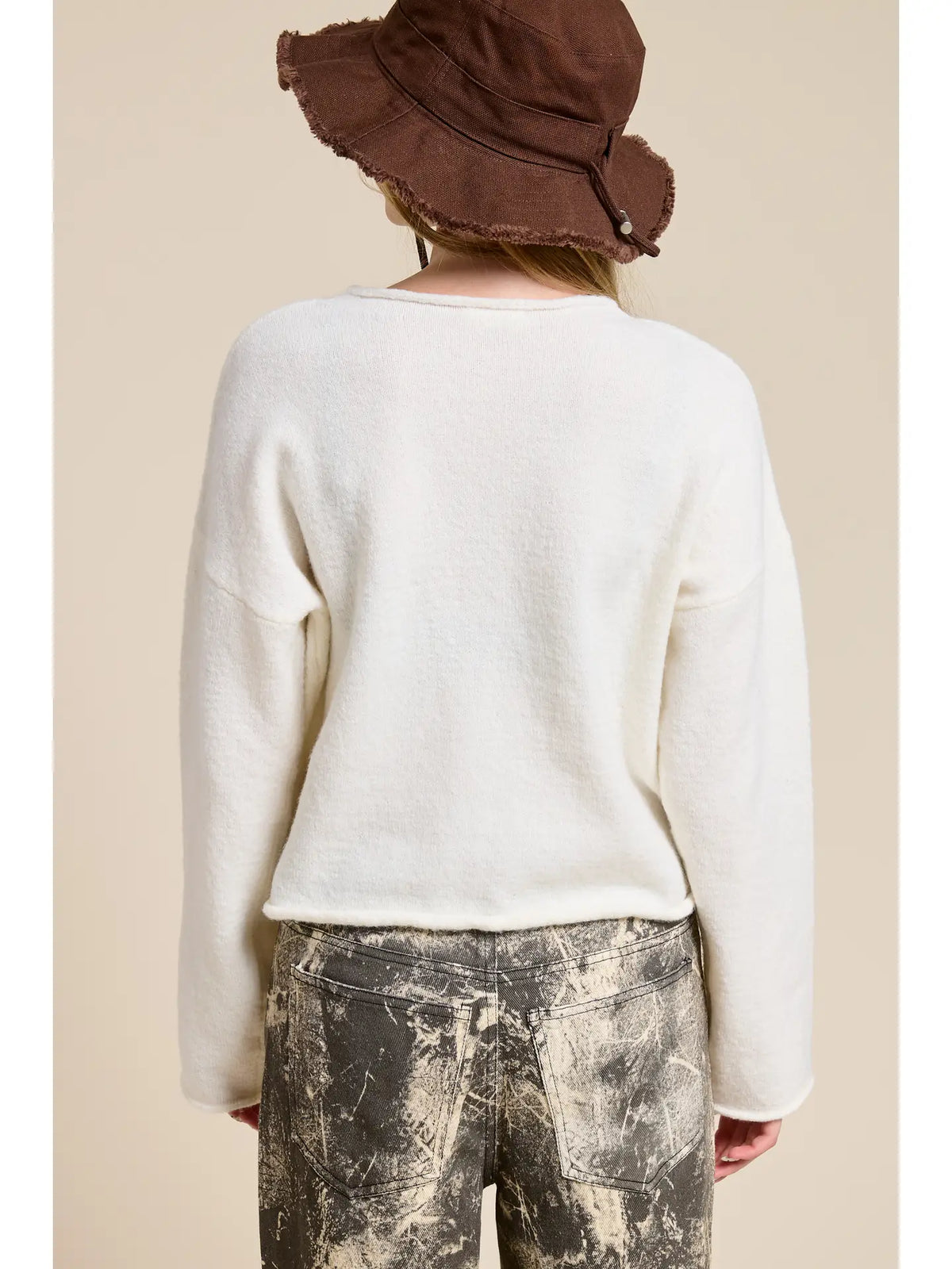 White Essential Knit