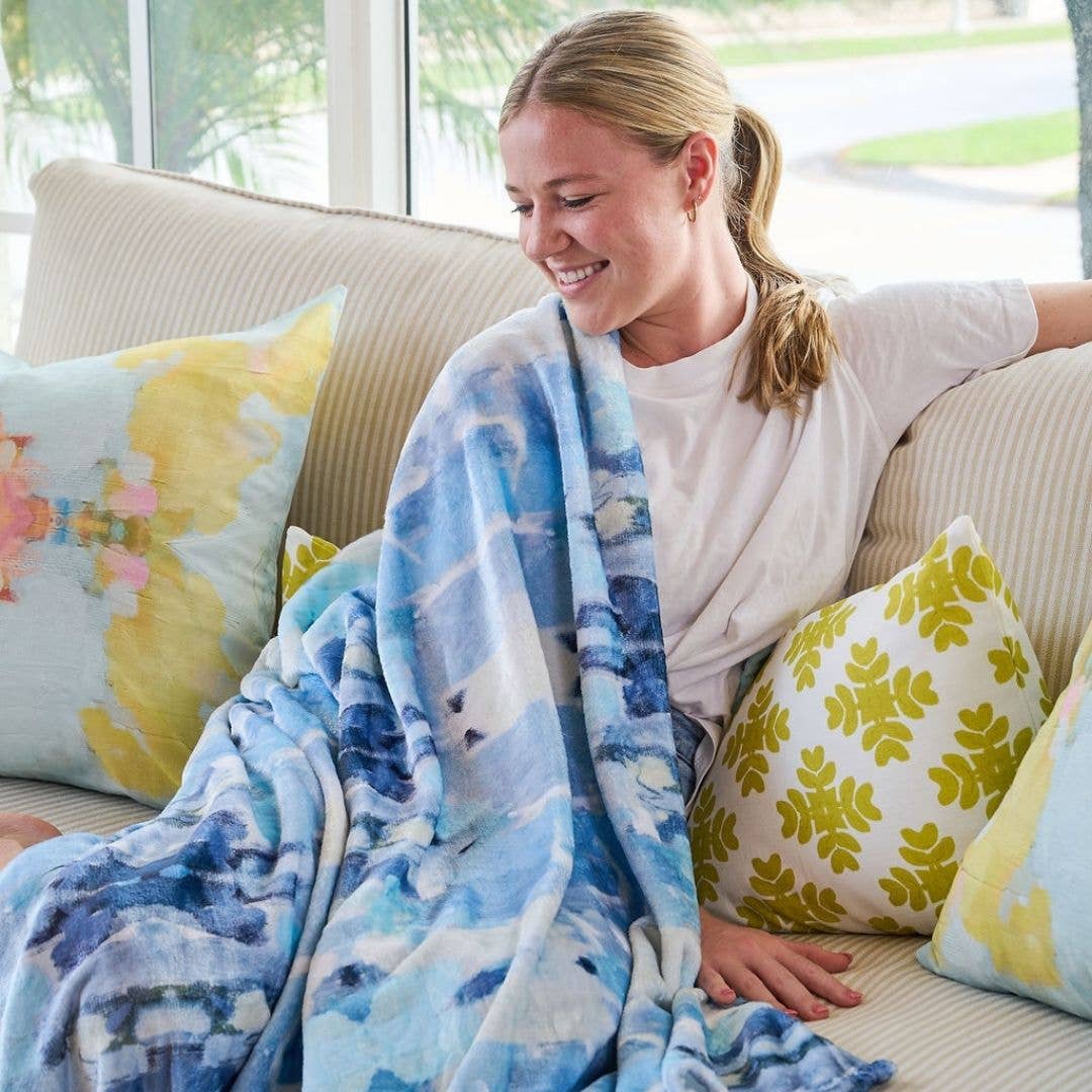 Ocean Breeze Fleece Blanket: One Size
