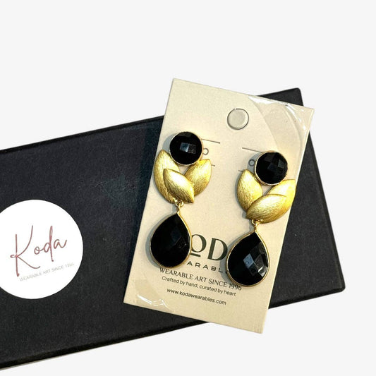 Black Gold Earrings