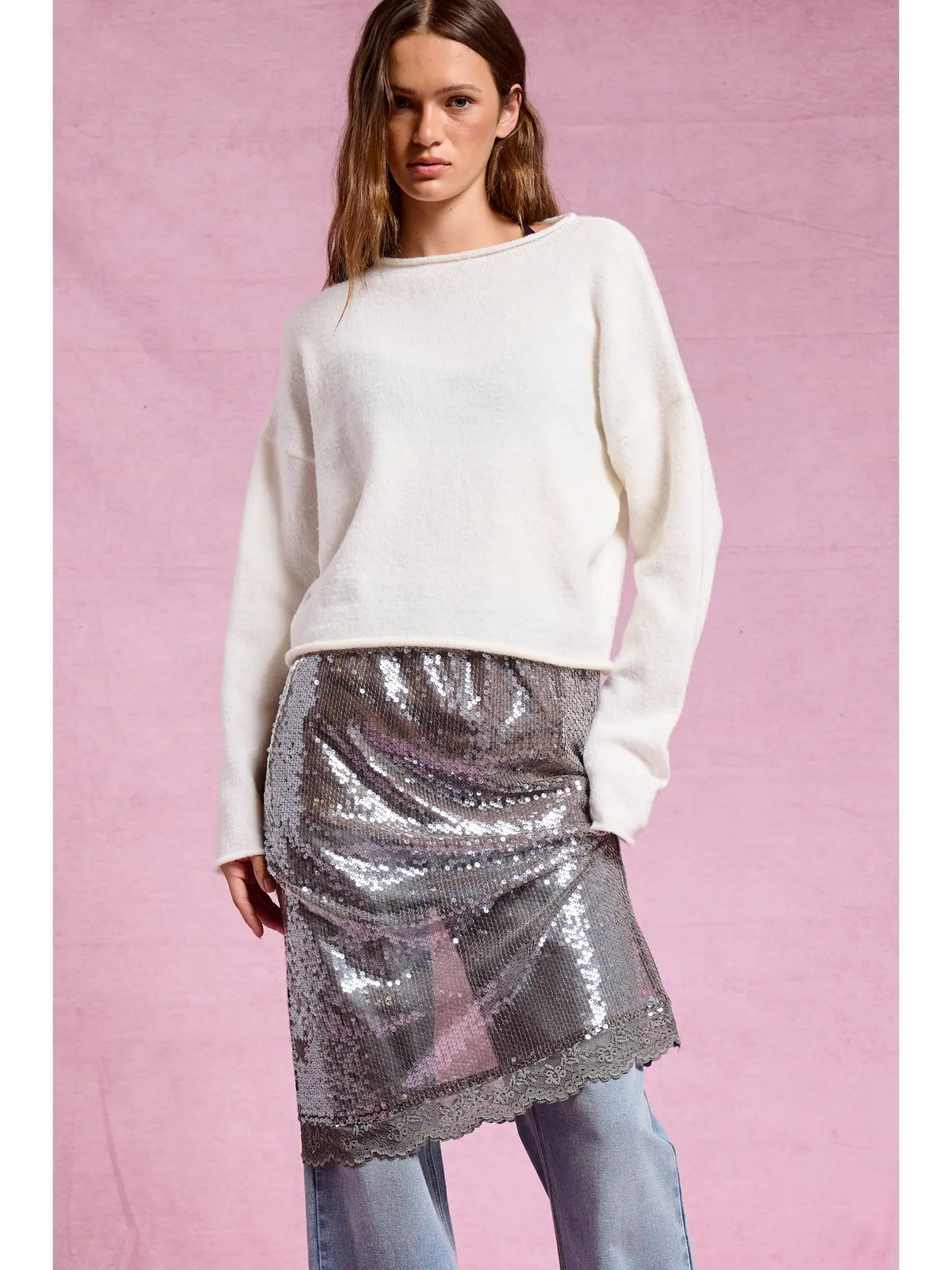 White Essential Knit