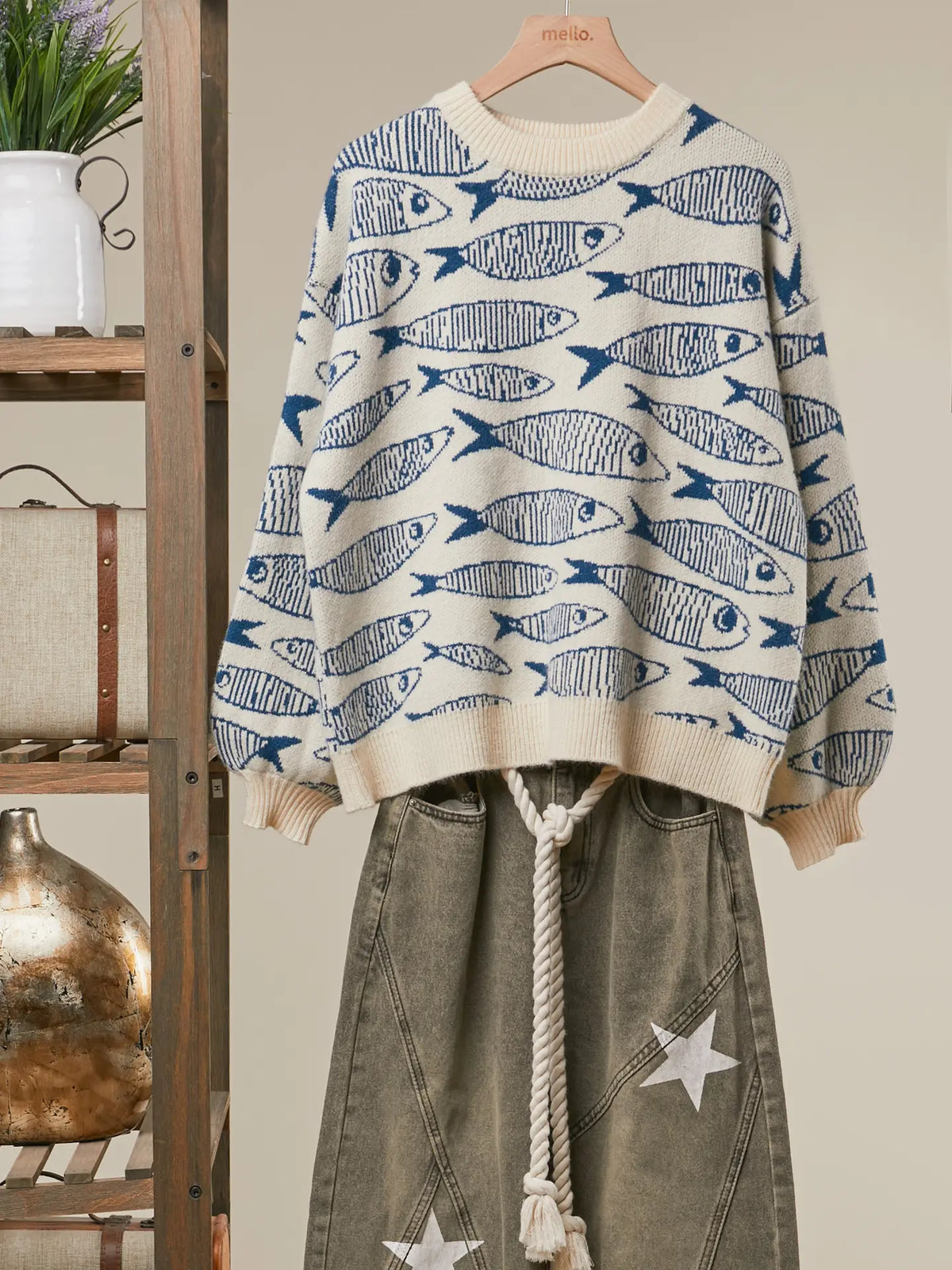 Sardine Story Knit Sweater