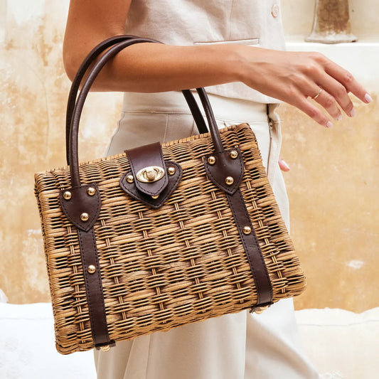 Rattan Riviera Handbag