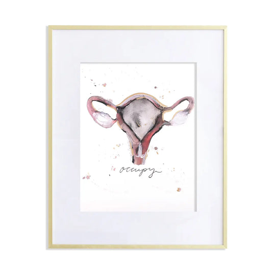 Occupy Anatomical Ovaries Print