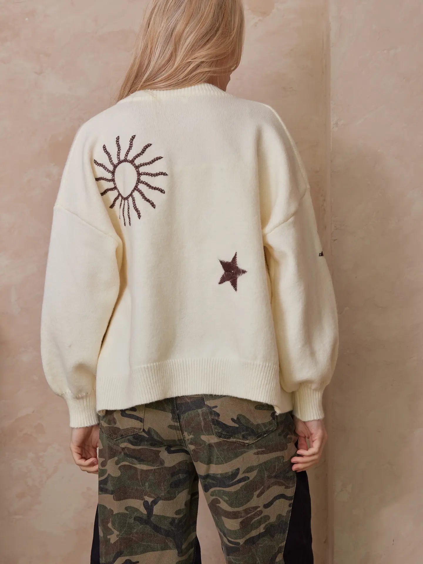 Celestial Embroidered Cardigan