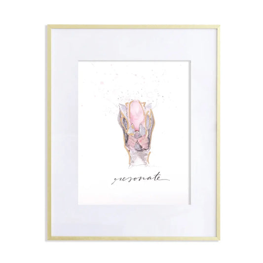 Resonate Anatomical Larynx Print