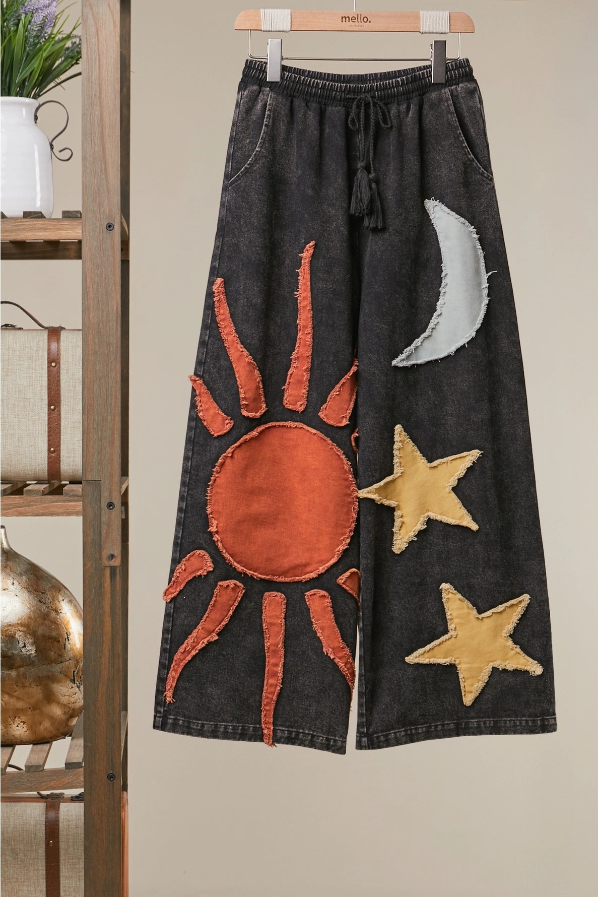 Black Patch Pants