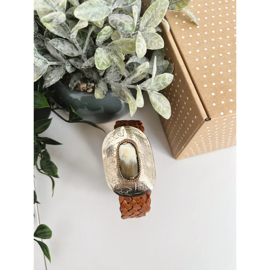 Mercurio Narrow Brown Leather Belt