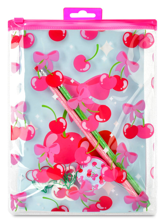 CHEERFUL CHERRIES STATIONERY SET