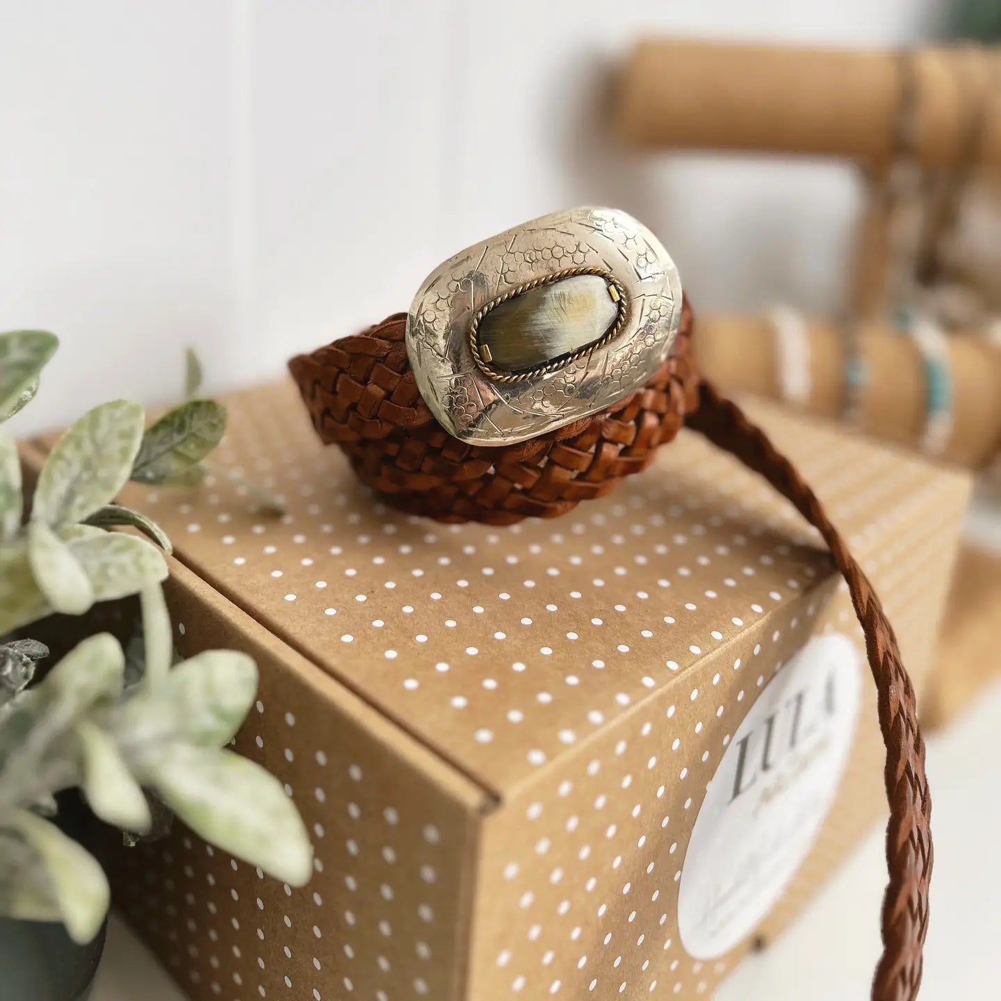 Mercurio Narrow Brown Leather Belt