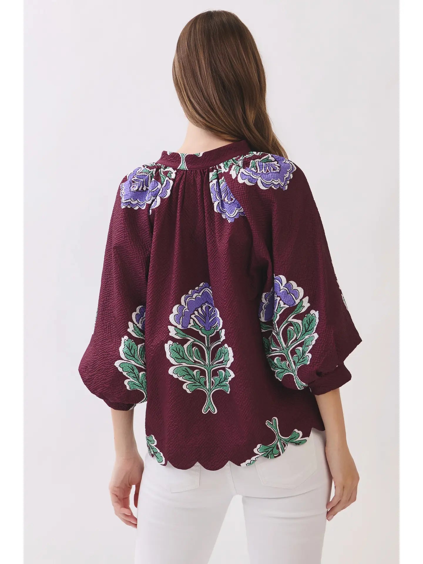 Scalloped Blouse