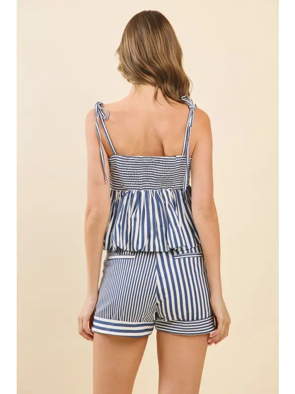 Stripe Tie Top