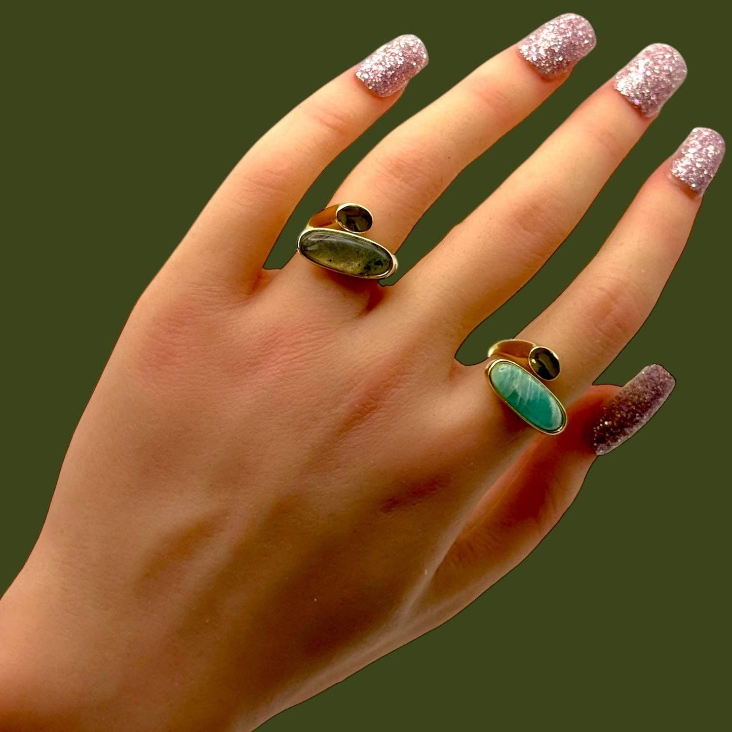 Nivara Rings: Turquoise
