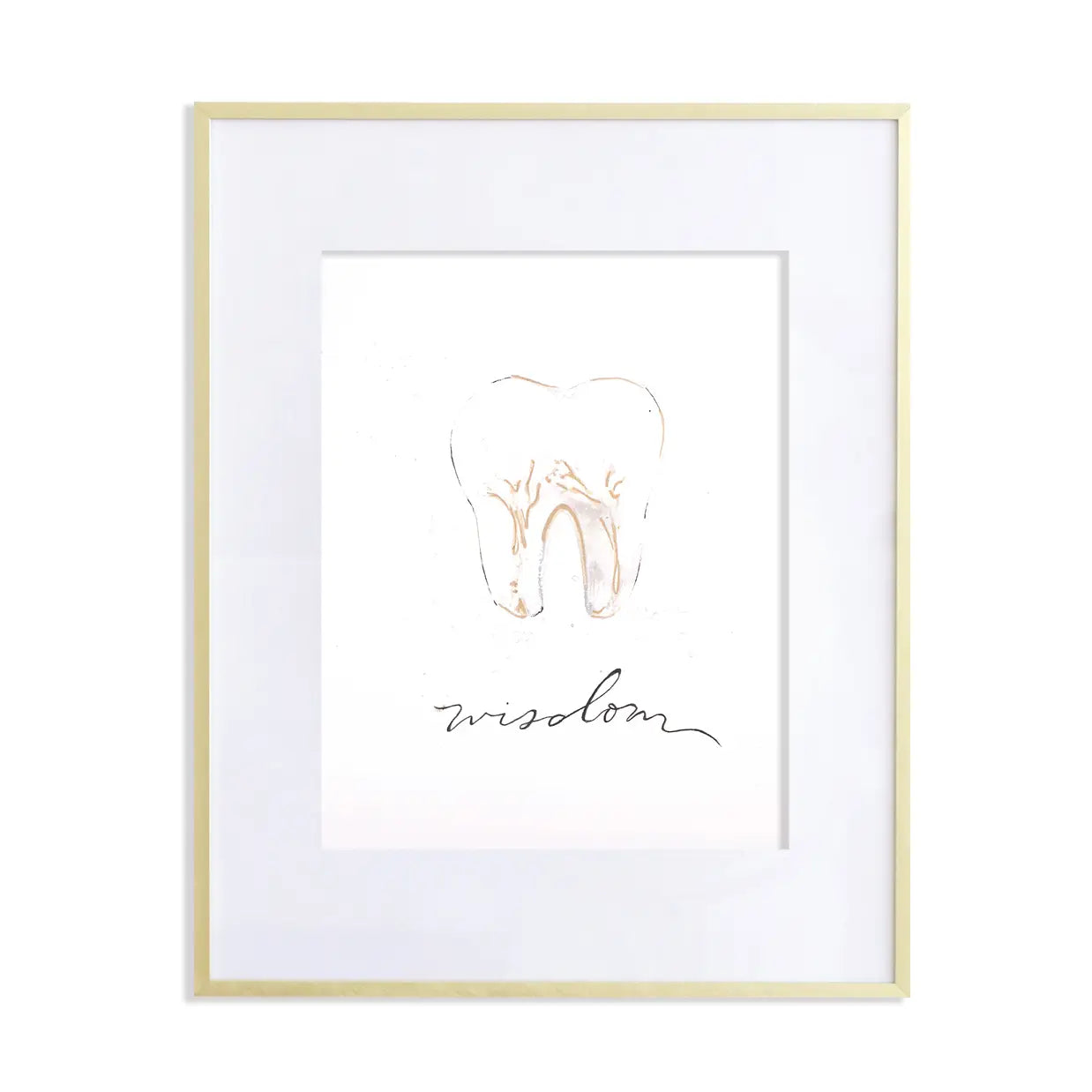 Wisdom Anatomical Tooth Print
