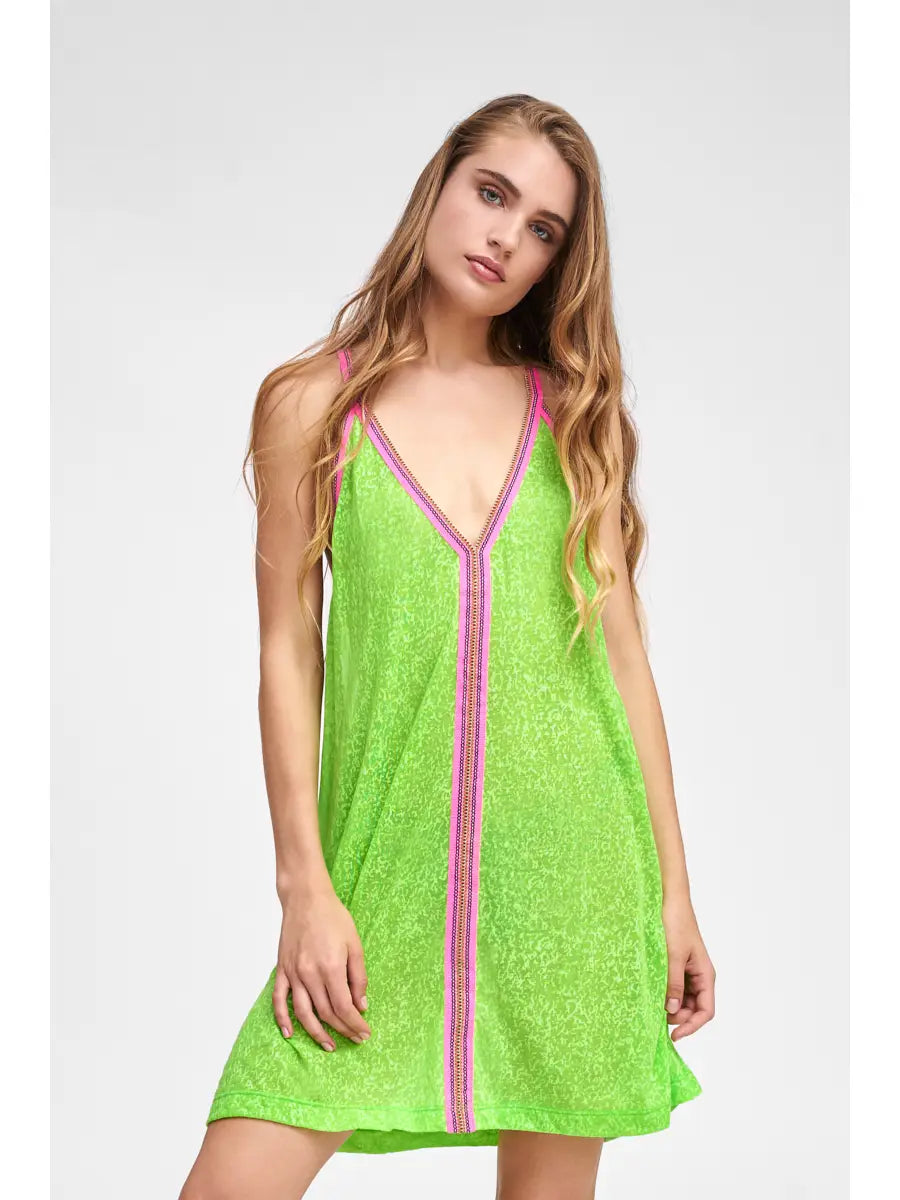 Lime Mini Sundress