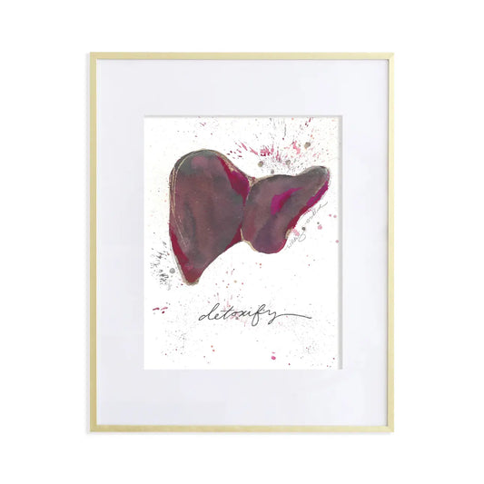 Detoxify Anatomical Liver Print