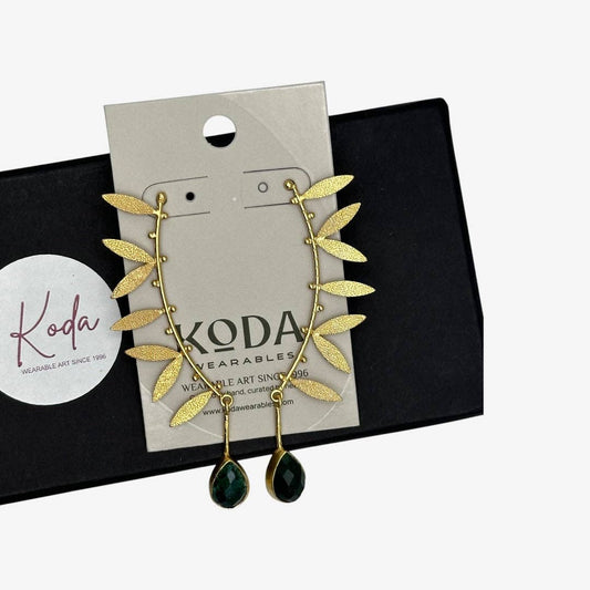 Leaf Green Earrings