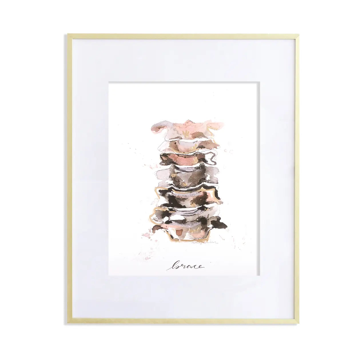Brace Anatomical Spine Print